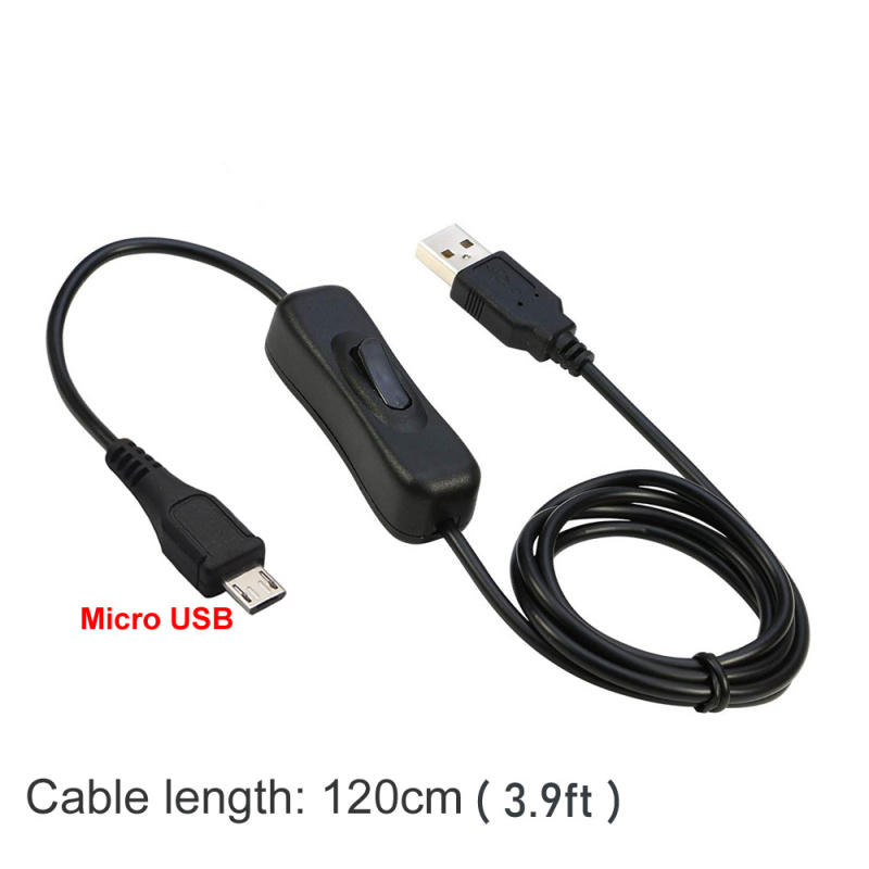 Cablu USB de încărcare cu întrerupător, cu interfețe multiple, cu un singur capăt, PVC (Interfețe: Micro USB, Type-C, Altele)