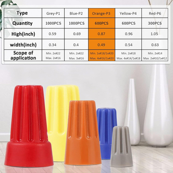 Crweety 600 τεμ. συνδετήρες καλωδίων για καλώδια 18-16 AWG