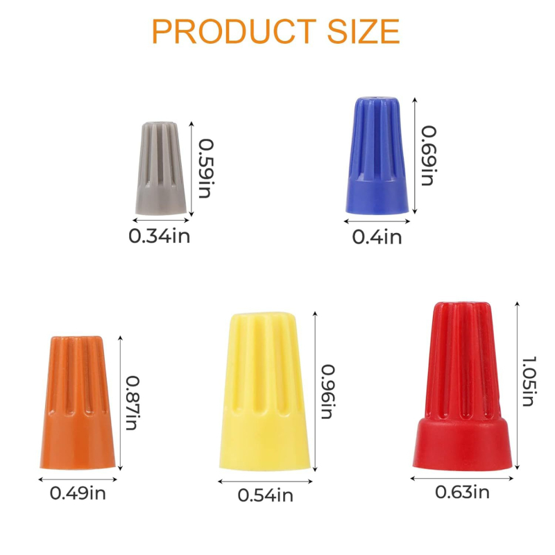 Crweety 600 бр. свързващи гайки за кабели 18-16 AWG