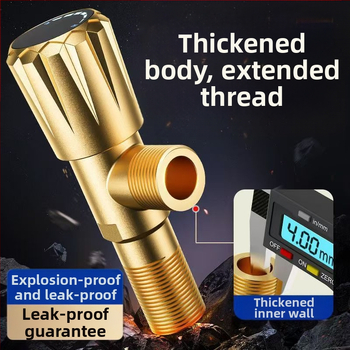 Bakreni trokutasti ventil s debelim tijelom, 1 ulaz 2 izlaza, osmerokutni oblik, CUPC certifikat, model 1, novi kineski stil