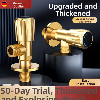 Bakreni trokutasti ventil s debelim tijelom, 1 ulaz 2 izlaza, osmerokutni oblik, CUPC certifikat, model 1, novi kineski stil