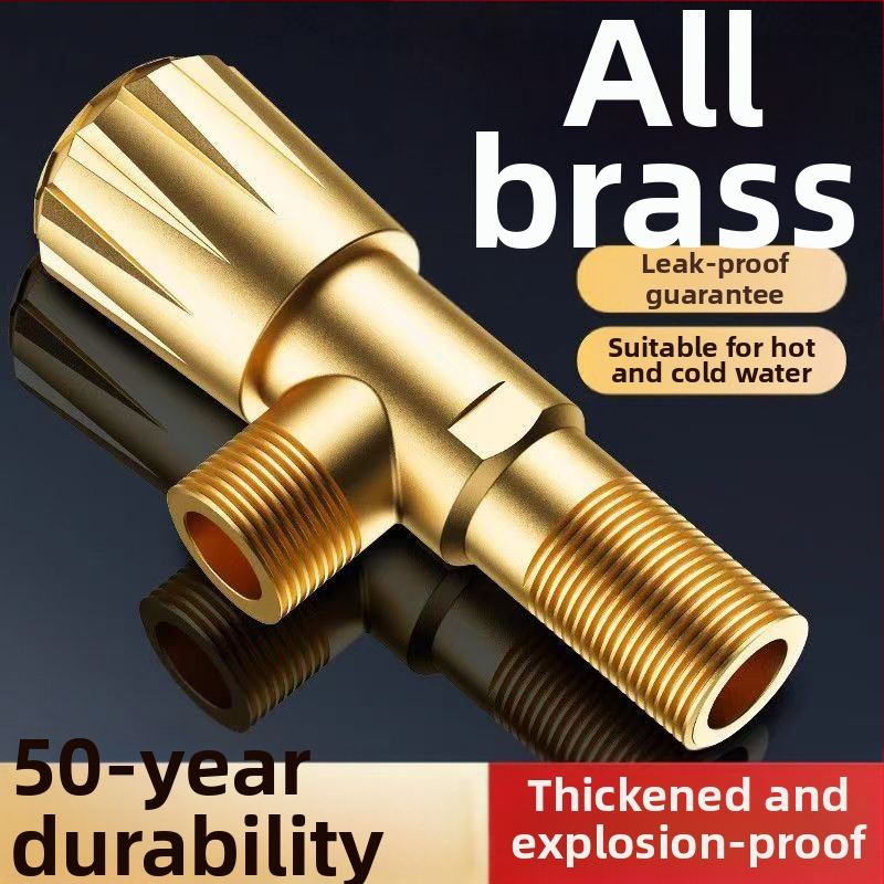 Bakreni trokutasti ventil s debelim tijelom, 1 ulaz 2 izlaza, osmerokutni oblik, CUPC certifikat, model 1, novi kineski stil