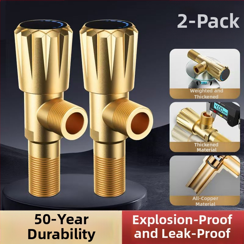 Bakreni trokutasti ventil s debelim tijelom, 1 ulaz 2 izlaza, osmerokutni oblik, CUPC certifikat, model 1, novi kineski stil