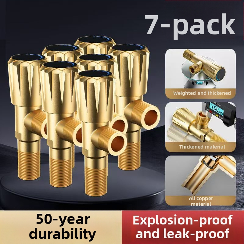 Bakreni trokutasti ventil s debelim tijelom, 1 ulaz 2 izlaza, osmerokutni oblik, CUPC certifikat, model 1, novi kineski stil