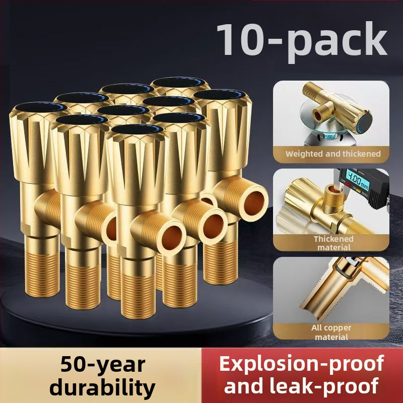 Bakreni trokutasti ventil s debelim tijelom, 1 ulaz 2 izlaza, osmerokutni oblik, CUPC certifikat, model 1, novi kineski stil