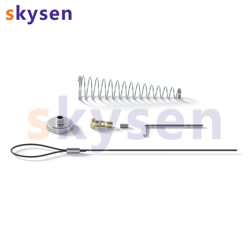 Оградна брава за врата с дърпател, Тип A, модел JLXSDS, въглеродна стомана, електростатично боядисване