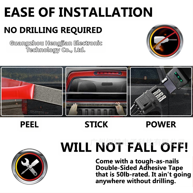 LED задно светло за пикап, 3 реда, 12V, 2400 lm, 30 W