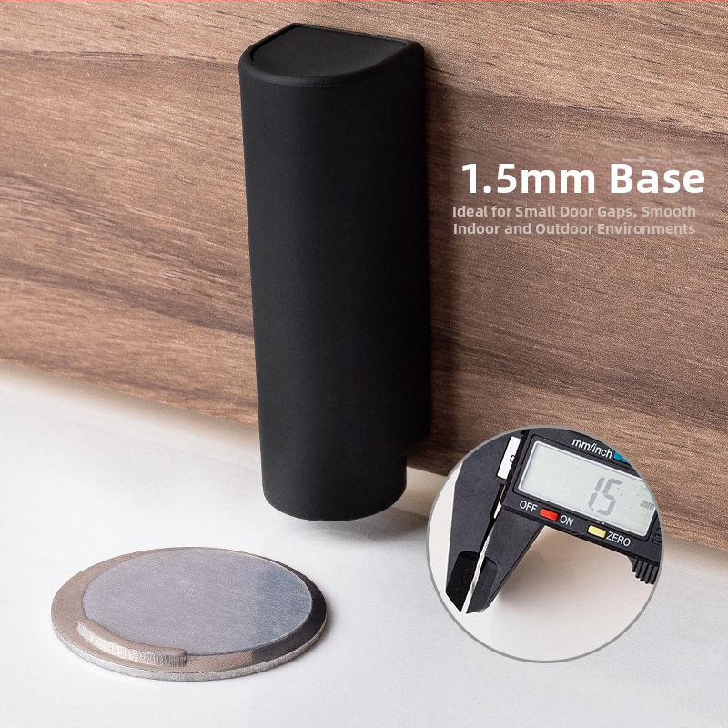 Дверна всмукваща система за монтаж на пода — автоматична, ABS силен магнит, матова повърхност, за много тесни пролуки между врати