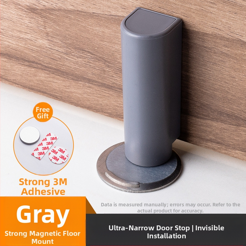 Συσκευή αναρρόφησης πόρτας με εγκατάσταση στο δάπεδο — αυτόματος έλεγχος, ABS μαγνητικό, ματ φινίρισμα, κατάλληλη για πολύ στενά κενά πορτών