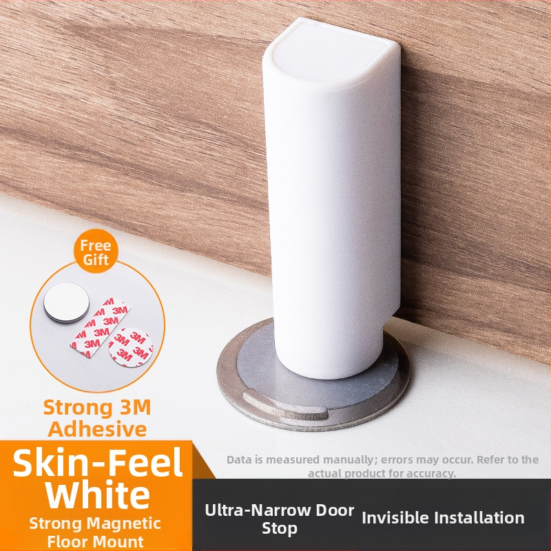 Συσκευή αναρρόφησης πόρτας με εγκατάσταση στο δάπεδο — αυτόματος έλεγχος, ABS μαγνητικό, ματ φινίρισμα, κατάλληλη για πολύ στενά κενά πορτών