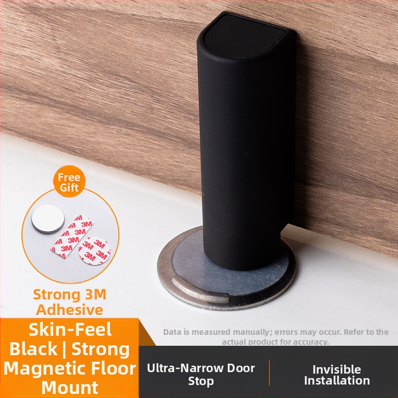 Συσκευή αναρρόφησης πόρτας με εγκατάσταση στο δάπεδο — αυτόματος έλεγχος, ABS μαγνητικό, ματ φινίρισμα, κατάλληλη για πολύ στενά κενά πορτών