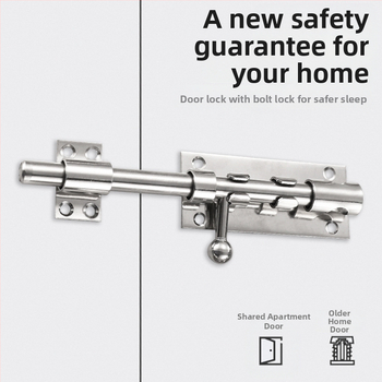 F-тип брава за врата от неръждаема стомана с дупка за ключ, модел F type, фина обработка на повърхността, модерен стил