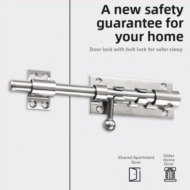 F-тип брава за врата от неръждаема стомана с дупка за ключ, модел F type, фина обработка на повърхността, модерен стил