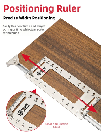 Εντολέας διάτρησης οπών για εγκατάσταση λαβής ντουλαπιού, ανοξείδωτο ατσάλι, μοντέλο GJ09011