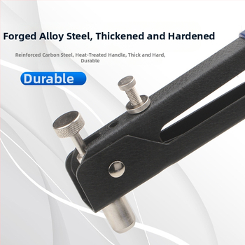 Ръчен пистолет за нитови гайки, 106-частен комплект, сплавна стомана, марка Rat