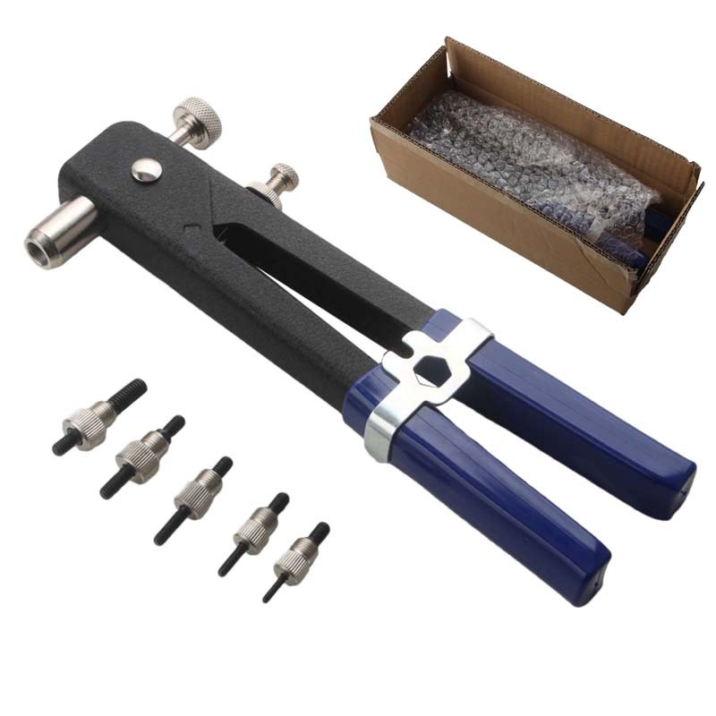 Ръчен пистолет за нитови гайки, 106-частен комплект, сплавна стомана, марка Rat