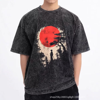 Μπλουζάκι με καρτούν εκτύπωση, χαλαρή γραμμή, στρογγυλή λαιμόκοψη, κοντά μανίκια, 96% βαμβάκι