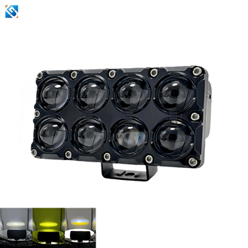 Motocikla LED prožektors BT divu rindu, 10W, 12-80V, 8000lm, 3000K/6500K