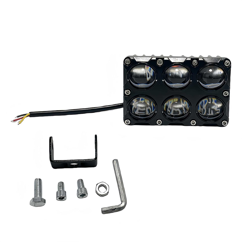 Motocikla LED prožektors BT divu rindu, 10W, 12-80V, 8000lm, 3000K/6500K