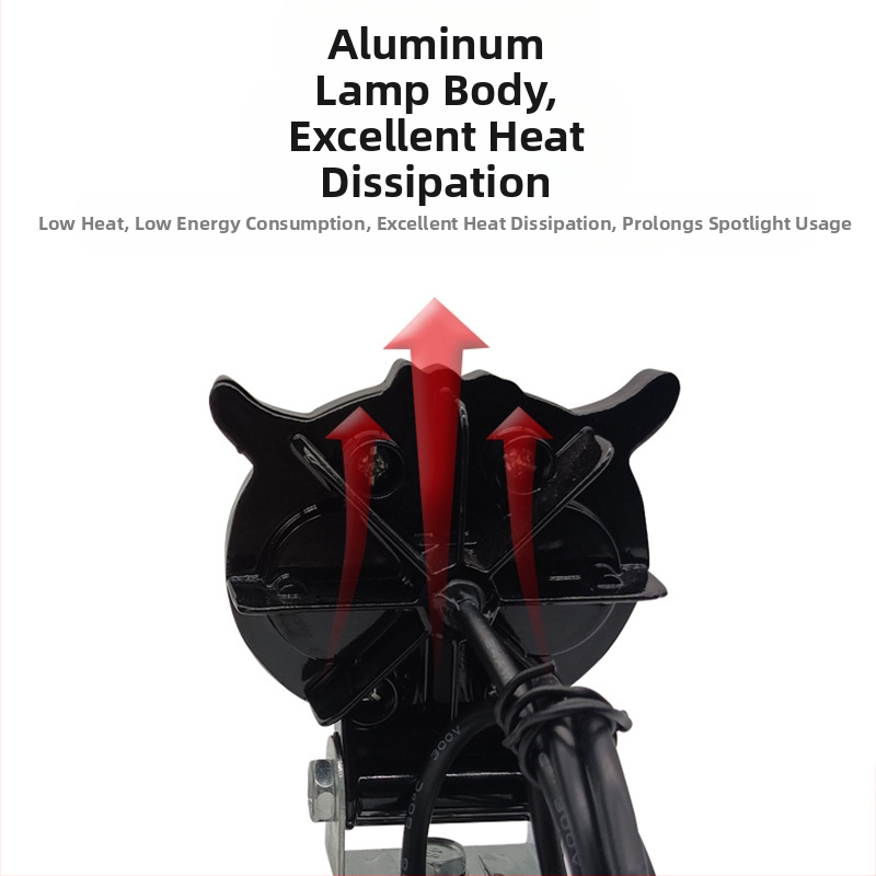 Мотоциклетен LED фар - нов тънък модел сова, 12W, алуминиева конструкция, Liangmo Optoelectronics