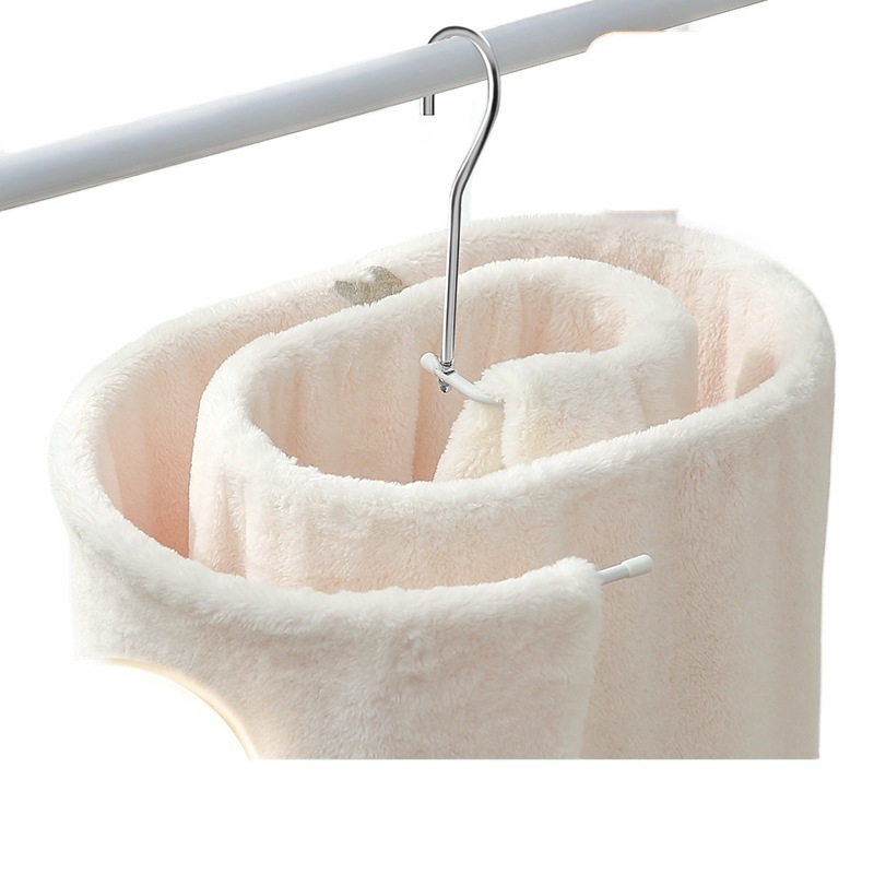 Κρεμάστρα για στέγνωμα ρούχων, στρογγυλό σχήμα με κλιπ, σιδερένια κατασκευή