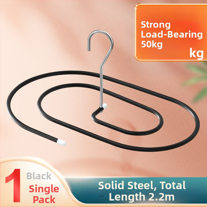 Κρεμάστρα για στέγνωμα ρούχων, στρογγυλό σχήμα με κλιπ, σιδερένια κατασκευή