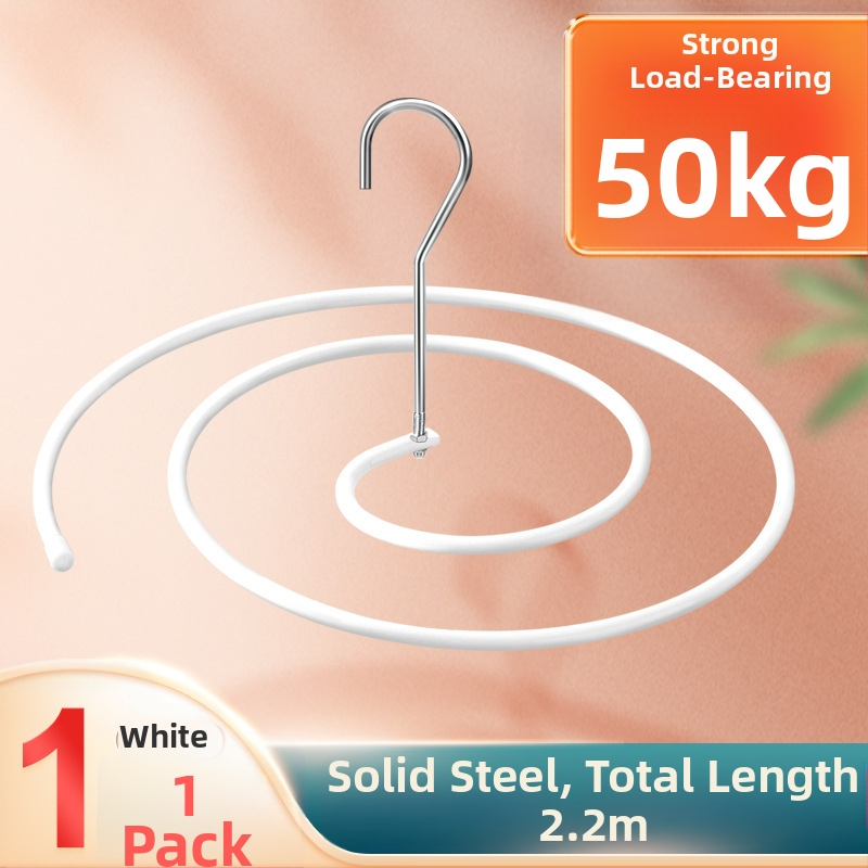 Κρεμάστρα για στέγνωμα ρούχων, στρογγυλό σχήμα με κλιπ, σιδερένια κατασκευή