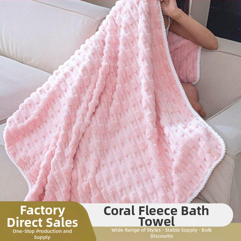 Vonios rankšluostis iš Coral Velvet, minkštas ir sugeriantis, svoris 100–120 g, pritaikomas