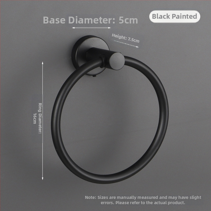 Δαχτυλίδι πετσετών από ανοξείδωτο χάλυβα 304, λαμπερή επιφάνεια, αντοχή φόρτωσης 10 kg, σετ εξαρτημάτων μπάνιου