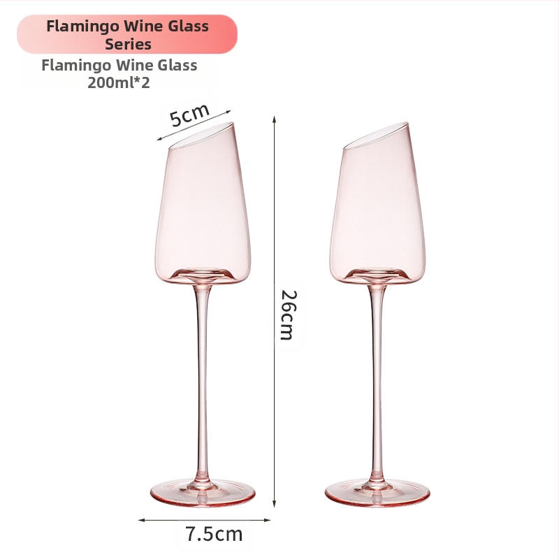 Σκανδιναβικού στιλ κρυστάλλινα ποτήρια κρασιού και σαμπάνιας, απλός σχεδιασμός, 2 τεμάχια