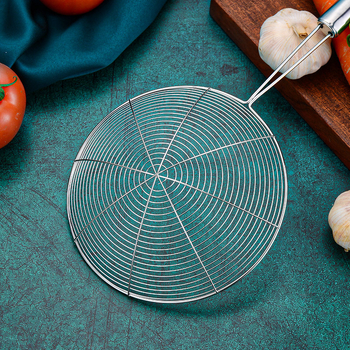 Hinsika nerūdijančio plieno virtuvinė šaukštas su nemagnetine vielos rankena