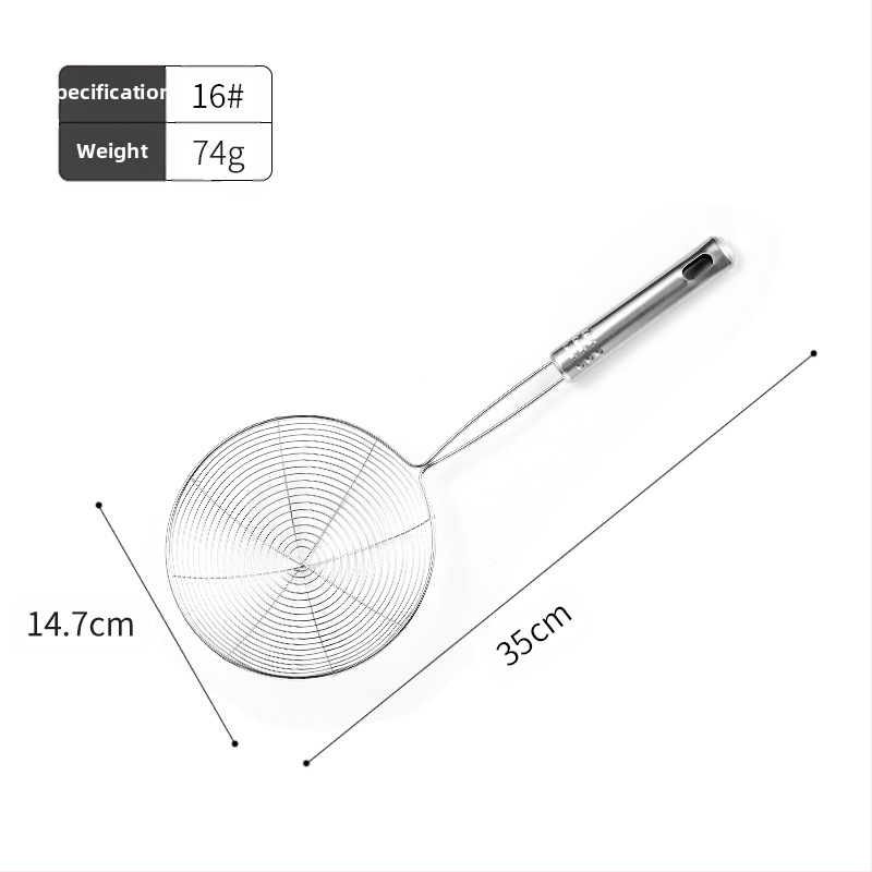 Hinsika nerūdijančio plieno virtuvinė šaukštas su nemagnetine vielos rankena