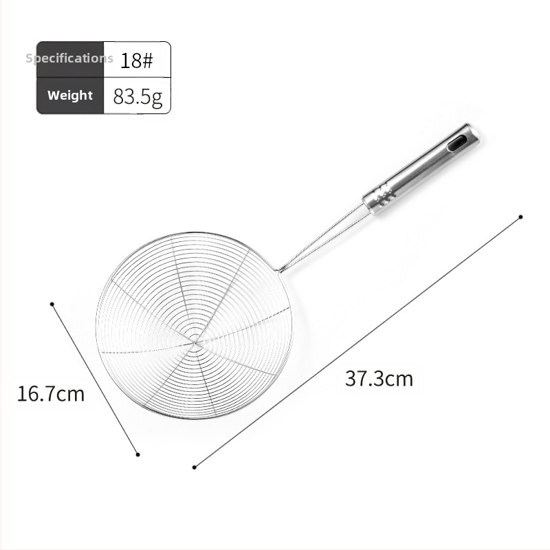 Hinsika nerūdijančio plieno virtuvinė šaukštas su nemagnetine vielos rankena