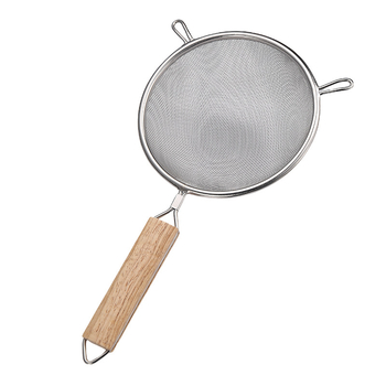 Nerūdijančio plieno kepimo šluotelė su medine rankena, dviguba galva, neslystanti, apsauga nuo nudegimų