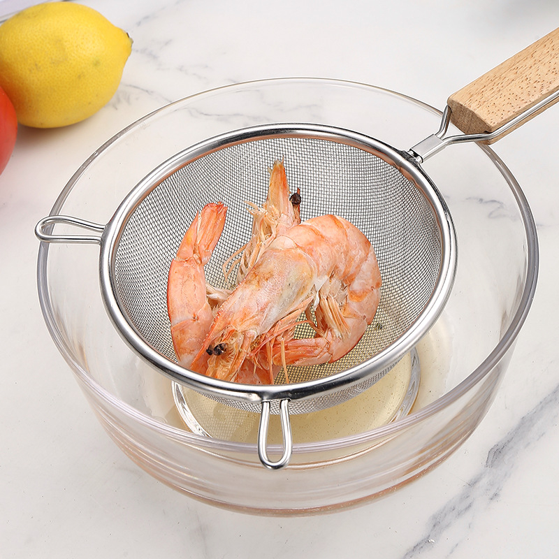 Nerūdijančio plieno kepimo šluotelė su medine rankena, dviguba galva, neslystanti, apsauga nuo nudegimų