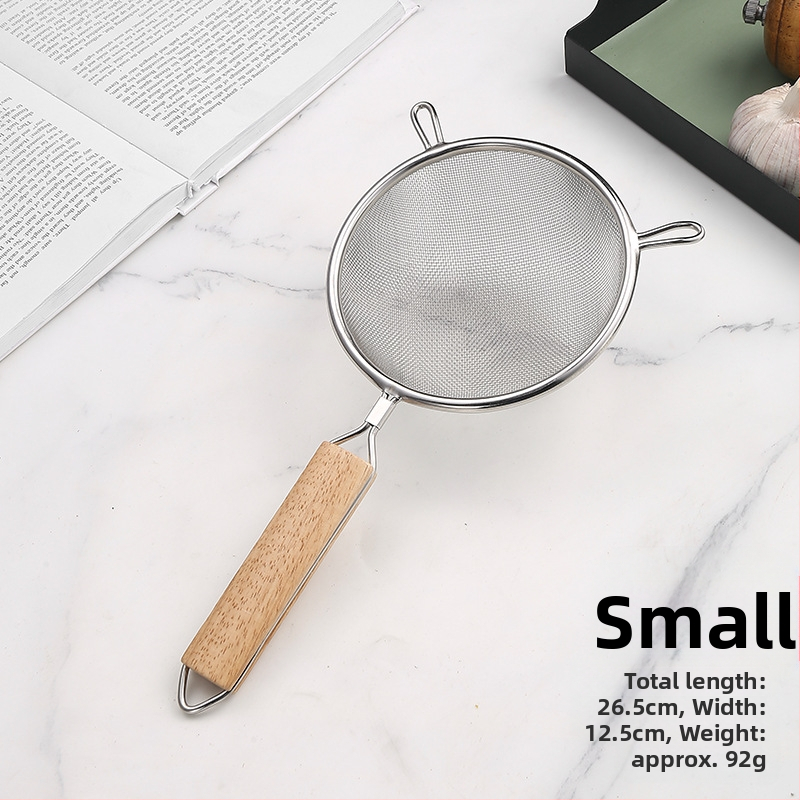 Nerūdijančio plieno kepimo šluotelė su medine rankena, dviguba galva, neslystanti, apsauga nuo nudegimų