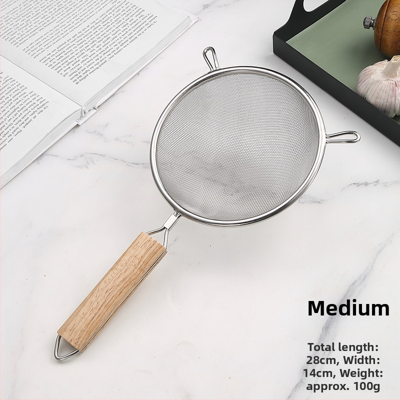 Nerūdijančio plieno kepimo šluotelė su medine rankena, dviguba galva, neslystanti, apsauga nuo nudegimų