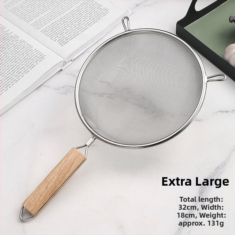 Nerūdijančio plieno kepimo šluotelė su medine rankena, dviguba galva, neslystanti, apsauga nuo nudegimų