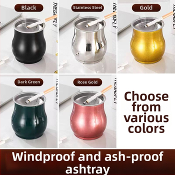 Pelnu trauks tambūra formas no nerūsējošā tērauda, dzīvojamai istabai | Minimālistisks, viegls luxuss; Drukāts logotips; Personalizācija; Izcelsme: Chaozhou