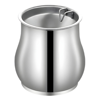 Pelnu trauks tambūra formas no nerūsējošā tērauda, dzīvojamai istabai | Minimālistisks, viegls luxuss; Drukāts logotips; Personalizācija; Izcelsme: Chaozhou