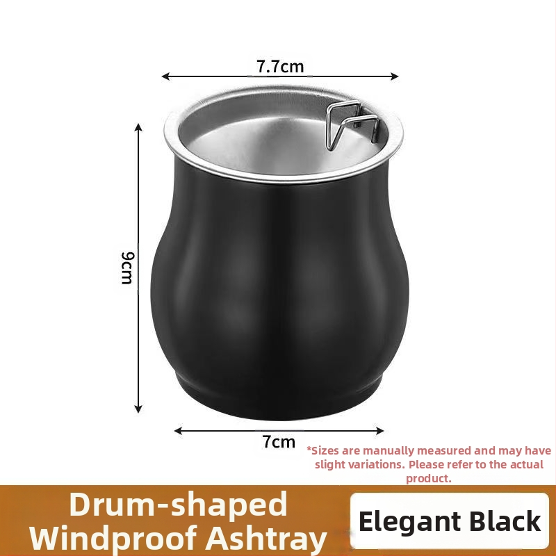 Pelnu trauks tambūra formas no nerūsējošā tērauda, dzīvojamai istabai | Minimālistisks, viegls luxuss; Drukāts logotips; Personalizācija; Izcelsme: Chaozhou