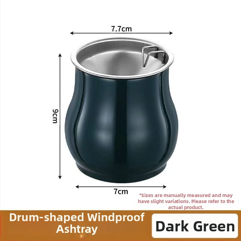 Pelnu trauks tambūra formas no nerūsējošā tērauda, dzīvojamai istabai | Minimālistisks, viegls luxuss; Drukāts logotips; Personalizācija; Izcelsme: Chaozhou