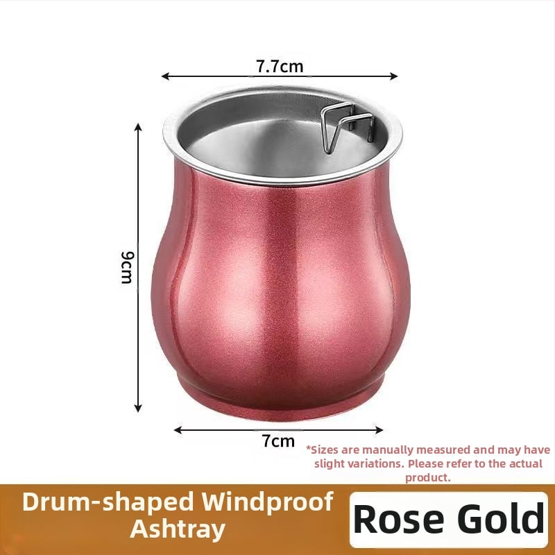 Pelnu trauks tambūra formas no nerūsējošā tērauda, dzīvojamai istabai | Minimālistisks, viegls luxuss; Drukāts logotips; Personalizācija; Izcelsme: Chaozhou