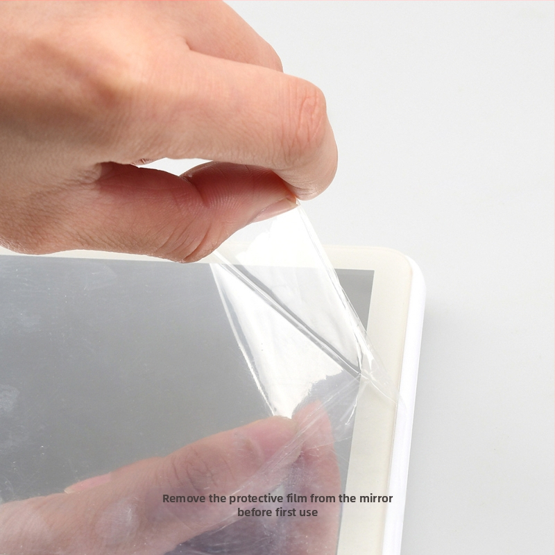 FCCEMC LED автомобилно огледало за грим със светлини, HD огледало, монтаж с щракване, 3-степенно димерване, 320 г