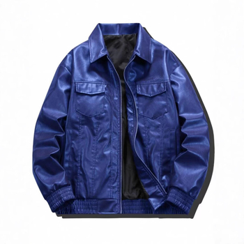 Ανδρικό PU δερμάτινο μπουφάν, ρετρό μοτοσικλετιστικό στυλ, γιακά τύπου πέτο, μονόμπροτ κλείσιμο, σχέδιο με πολλές τσέπες