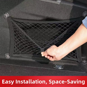 Οικουμενικό πλευρικό δίχτυ αποθήκευσης πορτ-μπαγκάζ, διπλού επιπέδου ελαστικό, κρεμάμενος