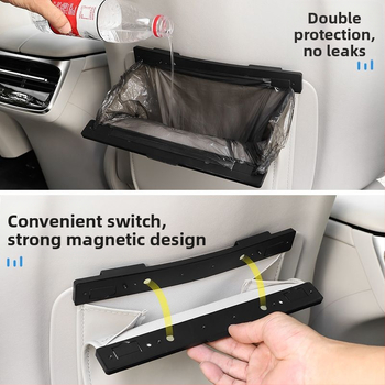 Car cool δερμάτινη εσωτερική θήκη για απορρίμματα αυτοκινήτου - καθολική συμβατότητα, εσωτερικό διακοσμητικό αξεσουάρ, δυνατότητα προσαρμογής