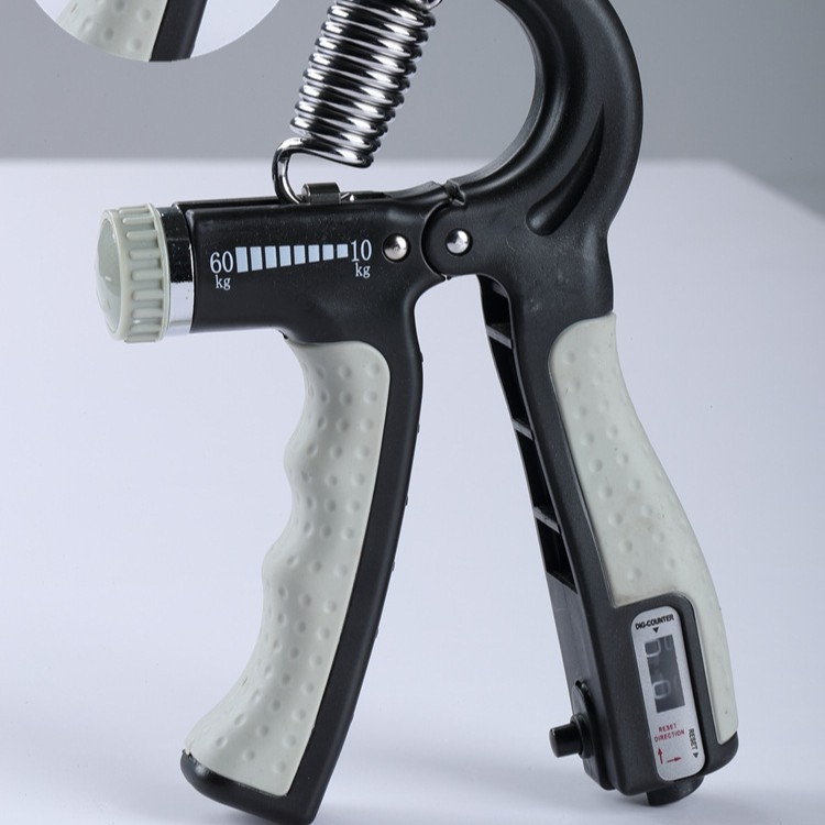 Εκγυμναστής λαβής – ρυθμιζόμενη αντίσταση, φορητός, με μηχανισμό ελατηρίου, υλικό PP, για εκγύμναση χεριού, καρπού και δακτύλων