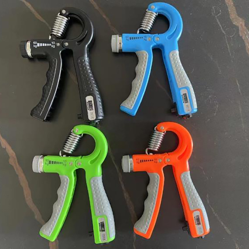 Εκγυμναστής λαβής – ρυθμιζόμενη αντίσταση, φορητός, με μηχανισμό ελατηρίου, υλικό PP, για εκγύμναση χεριού, καρπού και δακτύλων