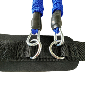 Λάστιχο αντίστασης ποδιού — ρυθμιζόμενη αντίσταση, τετράstrand Taekwondo εκπαιδευτής, υλικό TPE, εκγύμναση δύναμης ποδιών